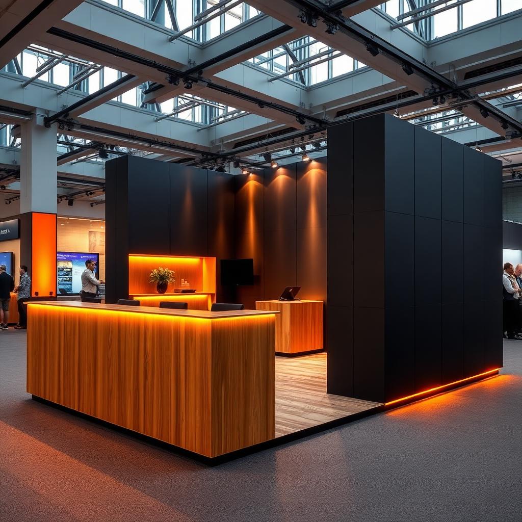 Compacte hoekstand met modulaire systeembouw, impressie